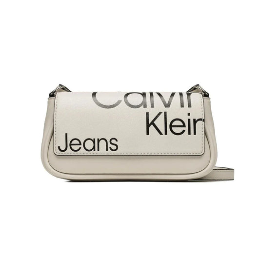Calvin Klein Jeans Handbag Sleek Flap Conv Sb20 Aop K60K610062-CRM