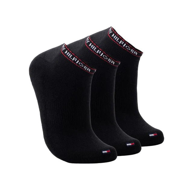 Tommy Hilfiger Ankle Flag Sock 3-Pack Socks - BLK