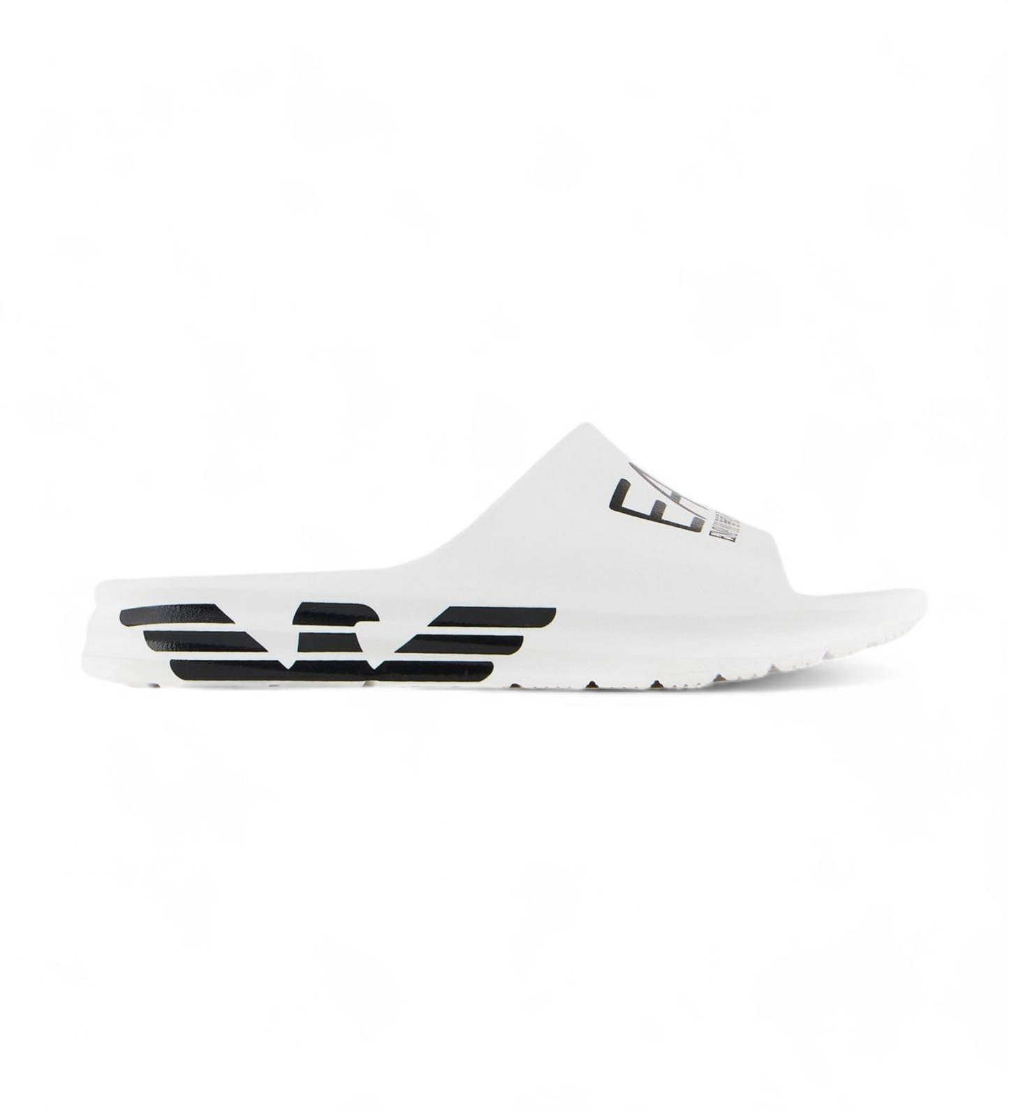EA7 Emporio Armani Crusher Distance slides with oversized logo - White