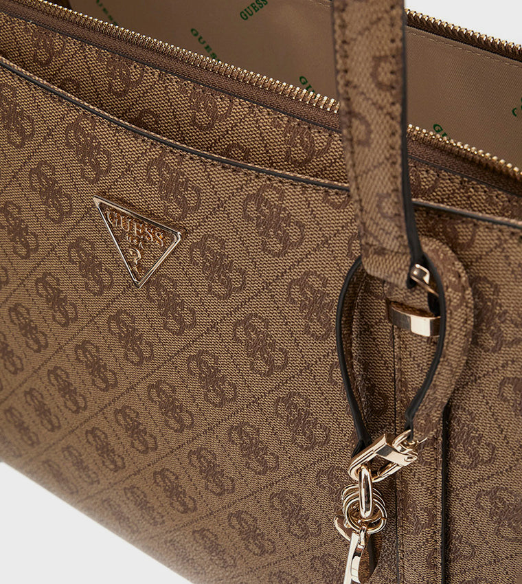 Guess EGuess Daryna Elite Tote Bag - Brown