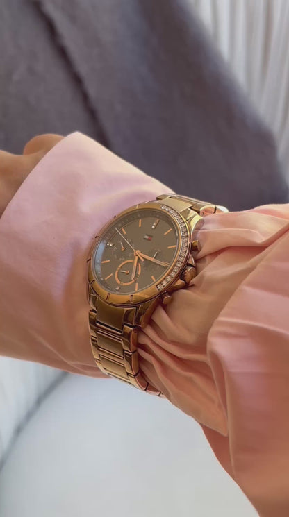 Tommy Hilfiger Women’s Rose Gold-Tone Multifunction Watch - 1782386