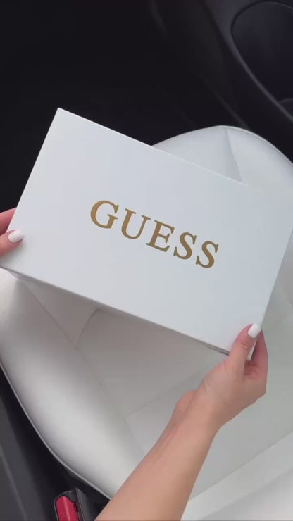 GUESS JELEXA - Trainers - beige/brown