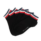 Tommy Hilfiger Flag Logo 3-Pack Socks - BLK