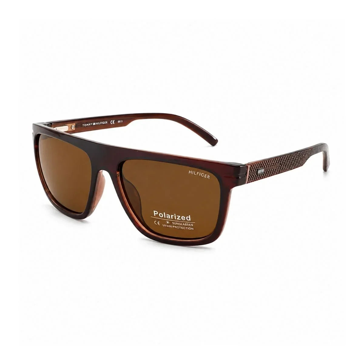 Tommy Hilfiger Gunner Rectangula Frame Sunglasses Unisex - BRN