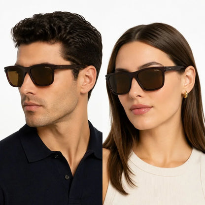 Tommy Hilfiger Gunner Rectangula Frame Sunglasses Unisex - BRN