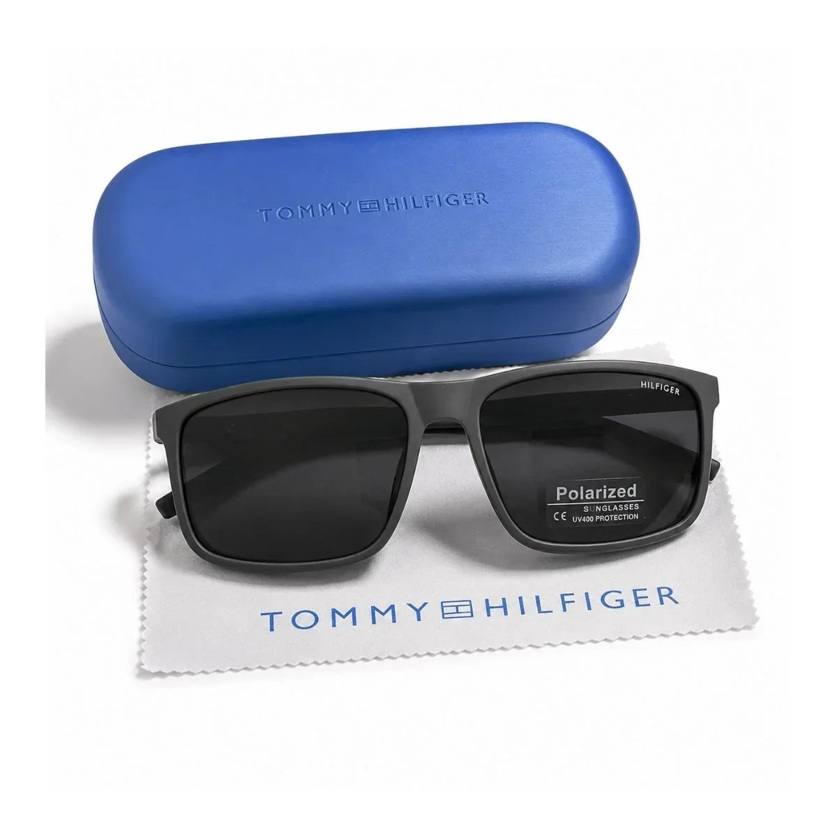 Tommy Hilfiger Rectangula Frame Sunglasses Unisex - GRY