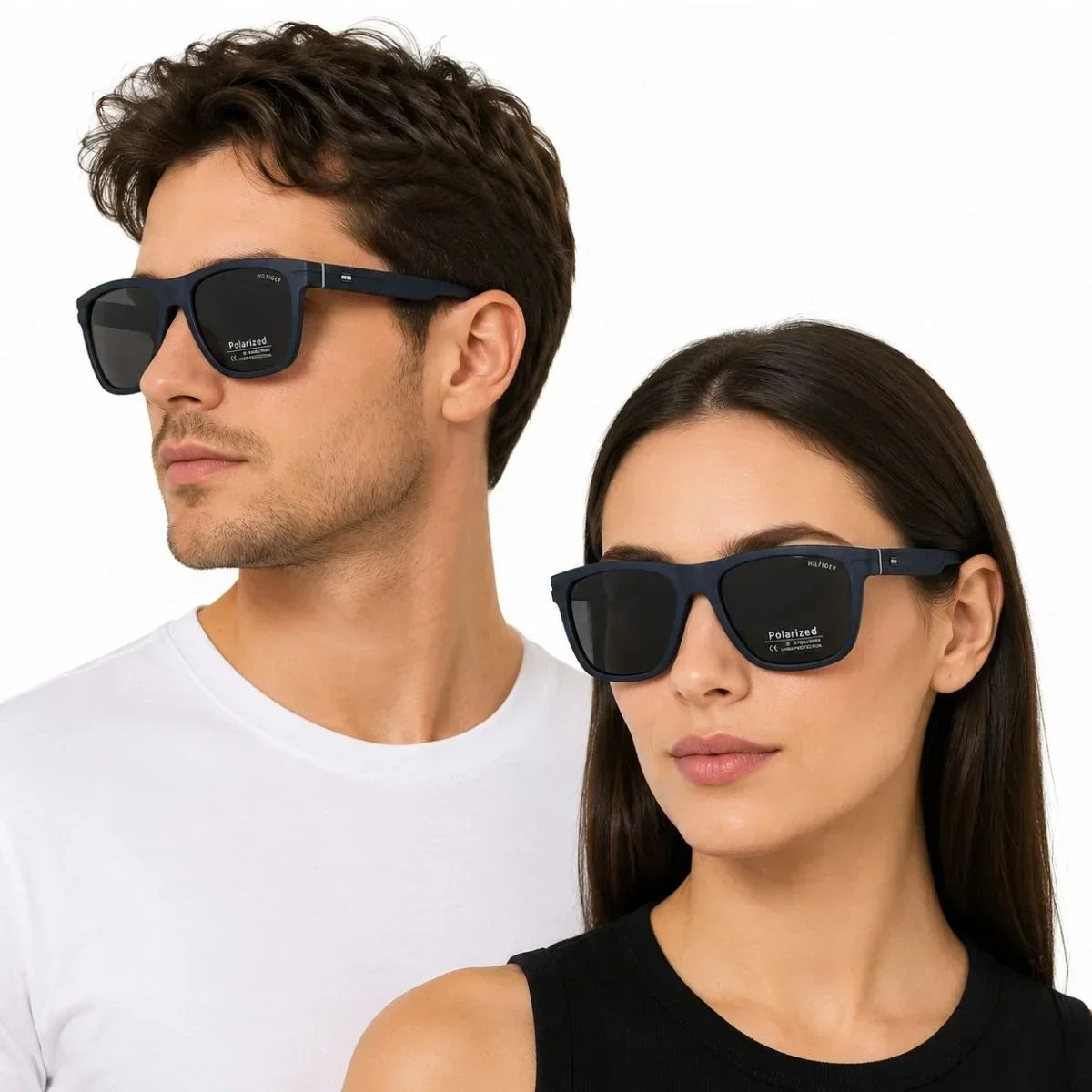 Tommy Hilfiger Rectangula Frame Sunglasses Unisex - NVY