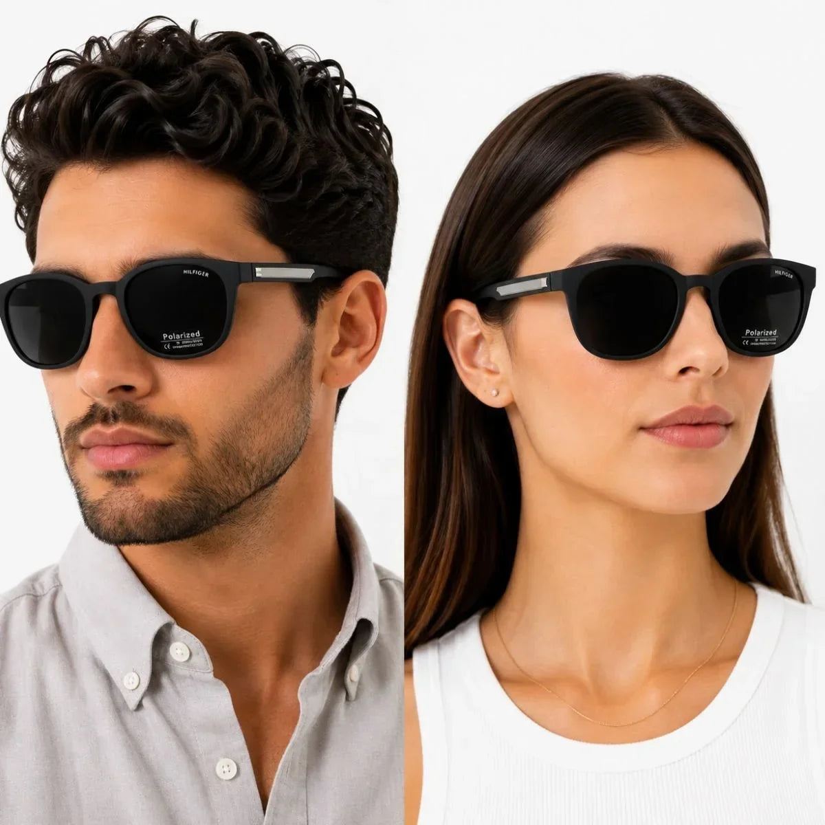 Tommy Hilfiger Round Phantos Frame Sunglasses Unisex - BLK