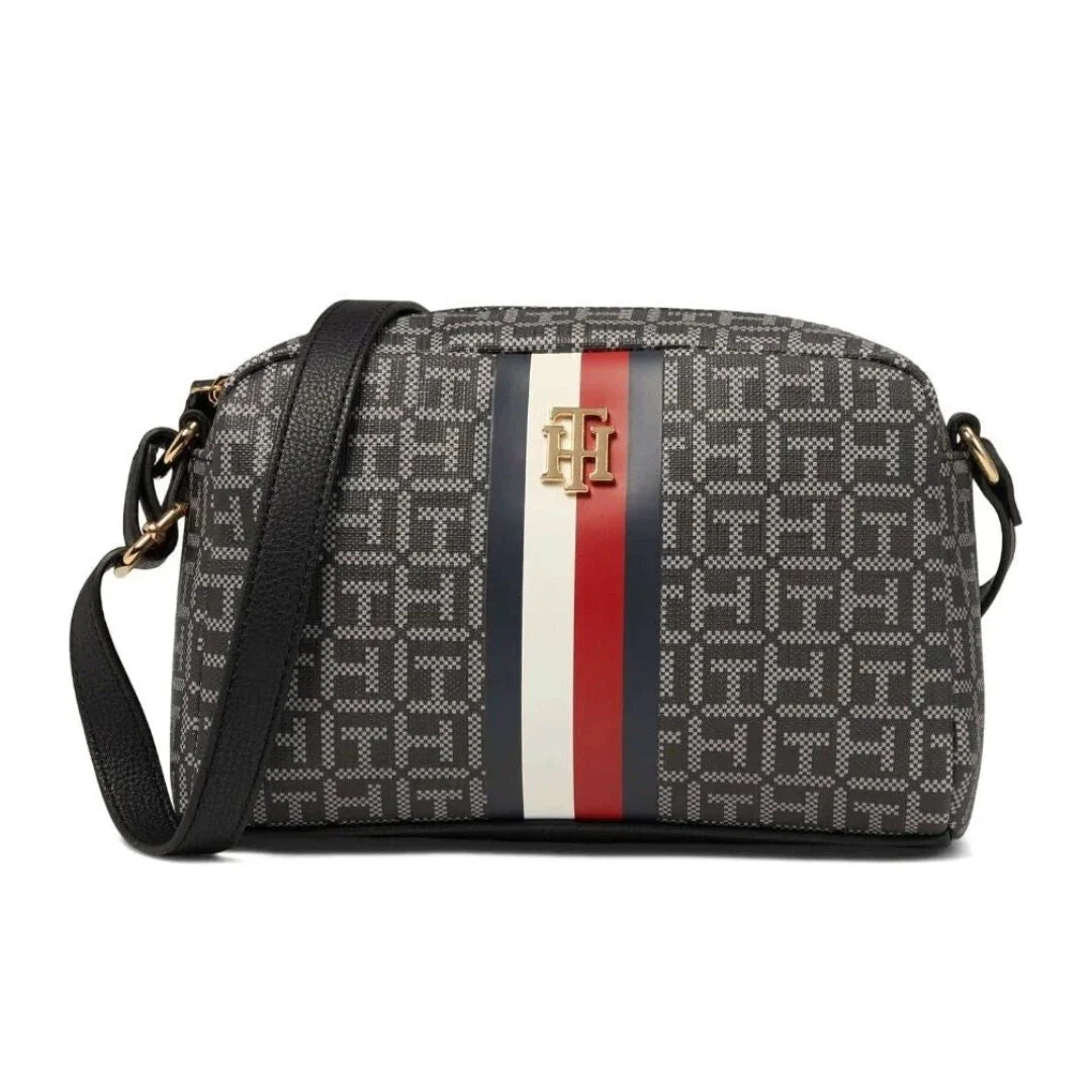 Tommy Hilfiger Rowan II Monogram Crossbody - BRN