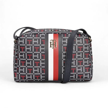 Tommy Hilfiger Rowan II Monogram Crossbody - NVYRED