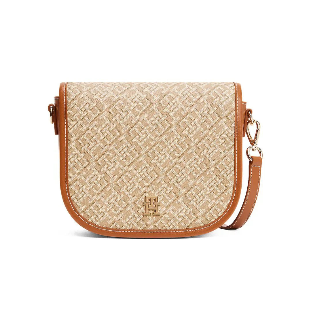Tommy Hilfiger TH Monoplay Crossbody Saddle Bag - BEG
