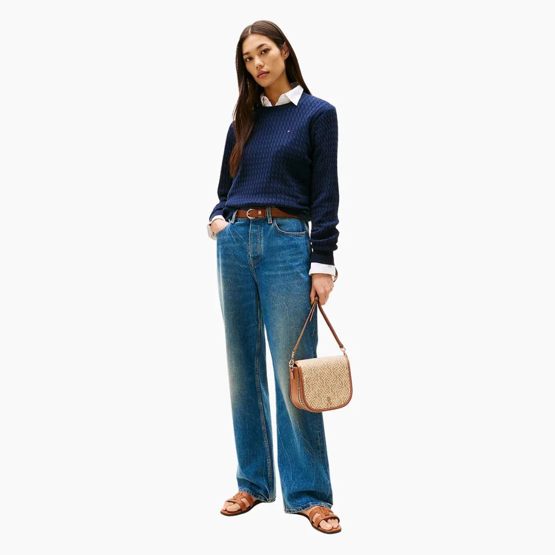 Tommy Hilfiger TH Monoplay Crossbody Saddle Bag - BEG