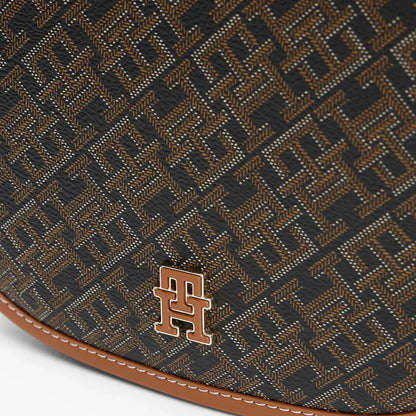 Tommy Hilfiger TH Monoplay Crossbody Saddle Bag - BRN