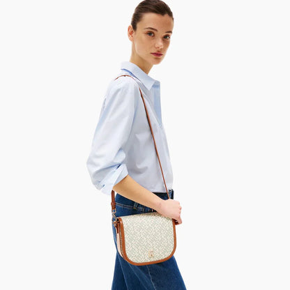 Tommy Hilfiger TH Monoplay Crossbody Saddle Bag - GRN