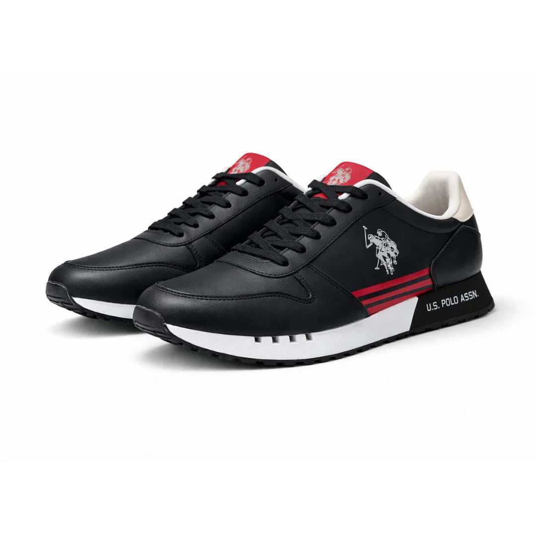 U.S. POLO ASSN. JAKE Leather Sneakers Men - BLK