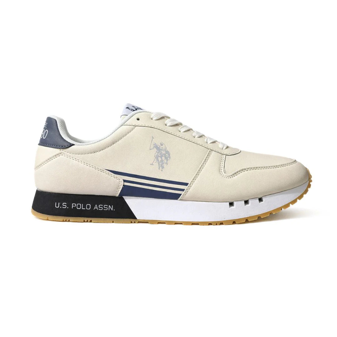 U.S. POLO ASSN. JAKE Leather Sneakers Men - CRM