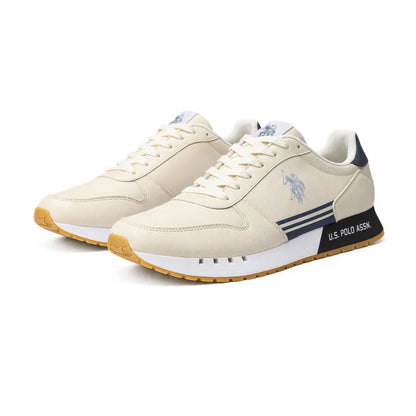 U.S. POLO ASSN. JAKE Leather Sneakers Men - CRM