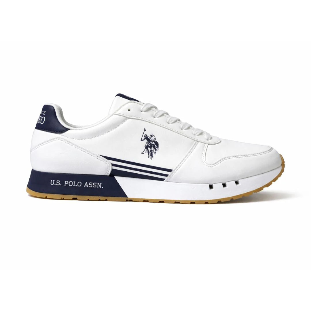 U.S. POLO ASSN. JAKE Leather Sneakers Men - WHT