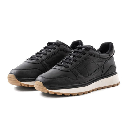 ZARA Retro Leather Trainer Men 2315-920-Black