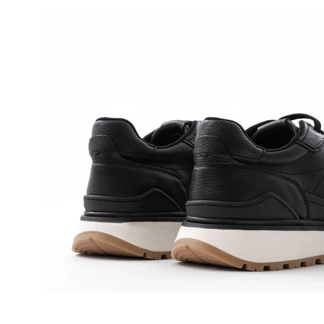 ZARA Retro Leather Trainer Men 2315-920-Black